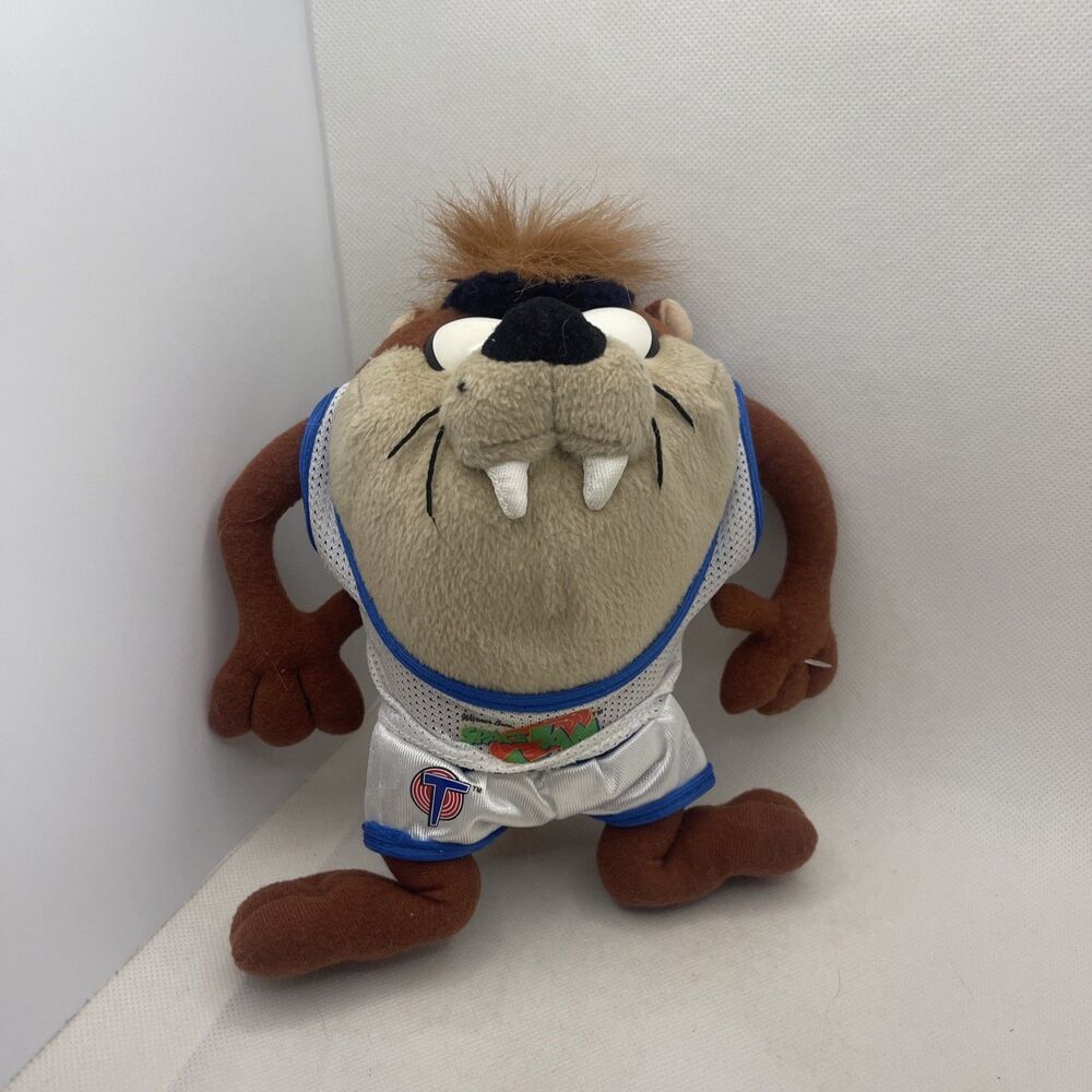 Vintage 1996 Warner Bros Looney Tunes Space Jam McDonalds Plush Taz Toy